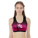 ZOUK - FORGET THE TIME Women s Sports Bra with Border