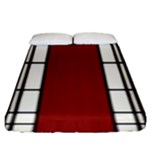 SHOJI - RED Fitted Sheet (King Size)