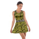 Vermont yellow and green leaves Cotton Racerback Dress