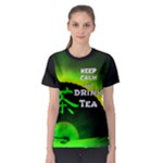 KEEP CALM AND DRINK TEA -green- Women s Sport Mesh Tee