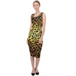 leopard a Sleeveless Pencil Dress