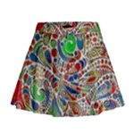 Pop Art - Spirals World 1 Mini Flare Skirt