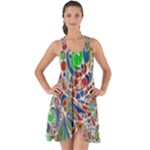 Pop Art - Spirals World 1 Show Some Back Chiffon Dress