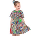 Pop Art - Spirals World 1 Kids  Sailor Dress