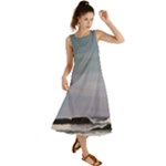 Palebluesoceangreensline Summer Maxi Dress