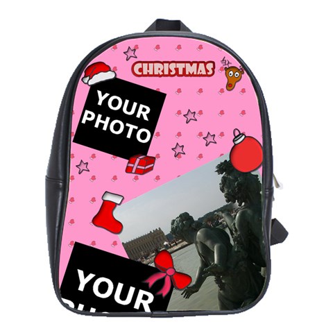 Christmas School Bag By Matematicaula Front