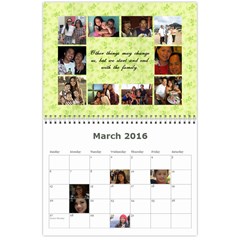 Calendar 2015 By Michelle Month