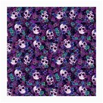 Flowers and Skulls Glasses Cloth (Medium, Two Sided)