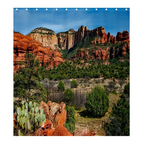 Out West Format  Matching Set Shower Curtain By Pamela Sue Goforth 58.75 x64.8  Curtain