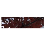 Red Leaves Gray Clouds Satin Scarf (Oblong)