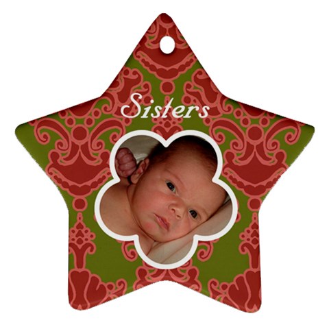 Sisters Ornament By Klh Front
