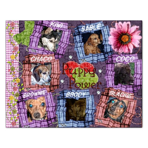 Puppy Power Puzzle By Rubylb Front
