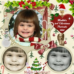 Maddie s 2008 Christmas Portraits 12x12 By Rubylb 12 x12  Scrapbook Page - 5
