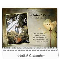 Bible Verse Wall Calendar 2010 By Iris Nelson Cover