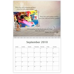 Bible Verse Wall Calendar 2010 By Iris Nelson Month