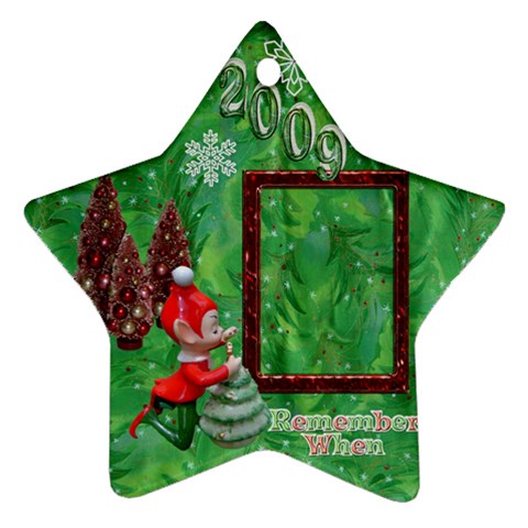 Elf Remember When 2009 Christmas Ornament By Ellan Front