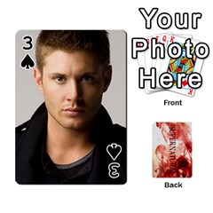 Supernatural Playing Cards By Leigh Front - Spade3