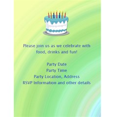 Photo Birthday Party Invitations By Angela Back Inside