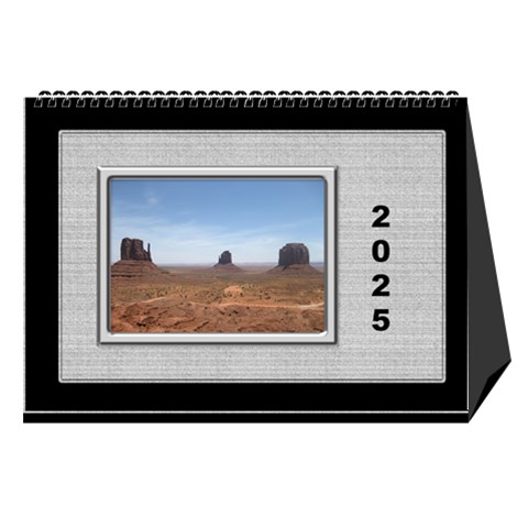 Framed In Silver 2020 Desk Calendar 8 5x6 Desktop Calendar 8 5