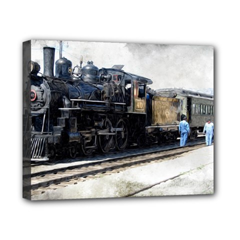 The Steam Train 8  X 10  Framed Canvas Print