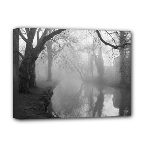 Foggy Morning, Oxford Deluxe Canvas 16  X 12  (stretched)  by artposters
