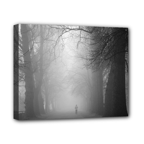 Foggy morning, Oxford 8  x 10  Framed Canvas Print