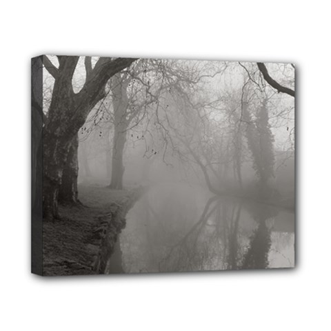 Foggy Morning, Oxford 8  X 10  Framed Canvas Print