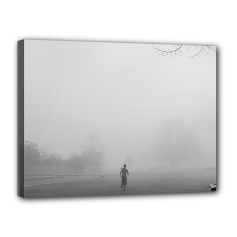 Foggy Morning, Oxford 12  X 16  Framed Canvas Print