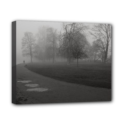 Foggy Morning, Oxford 8  X 10  Framed Canvas Print by artposters