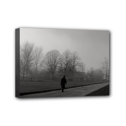 Foggy Morning, Oxford 5  X 7  Framed Canvas Print by artposters