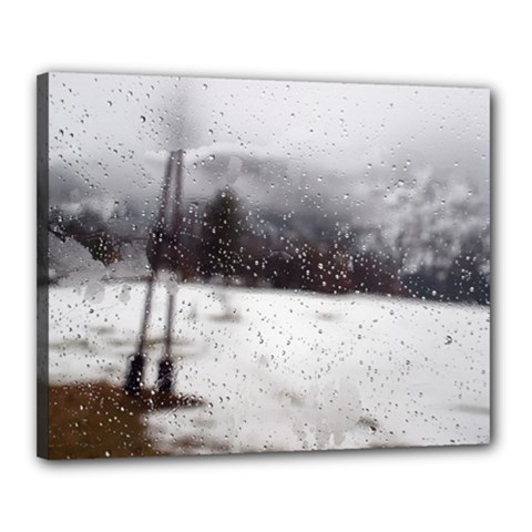 Rainy Day, Salzburg 16  X 20  Framed Canvas Print by artposters