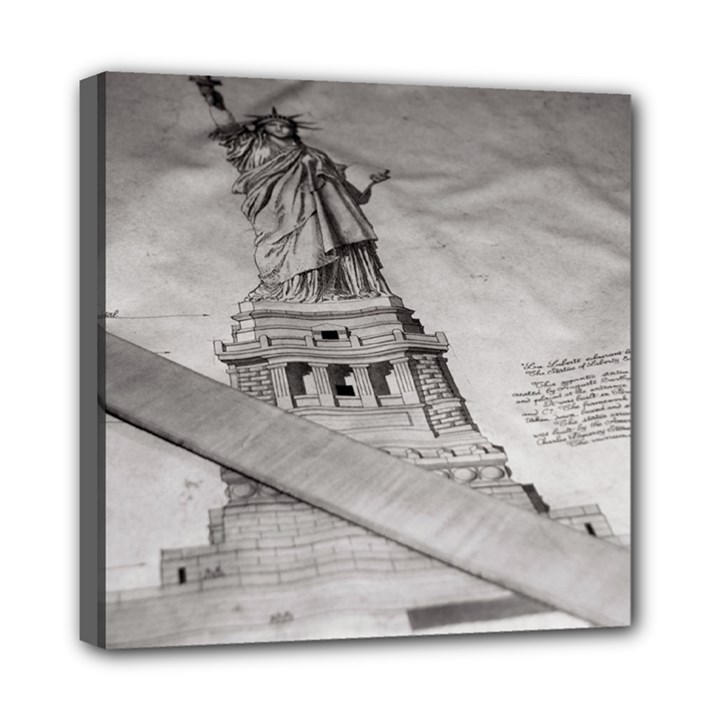 Statue of Liberty, New York 8  x 8  Framed Canvas Print