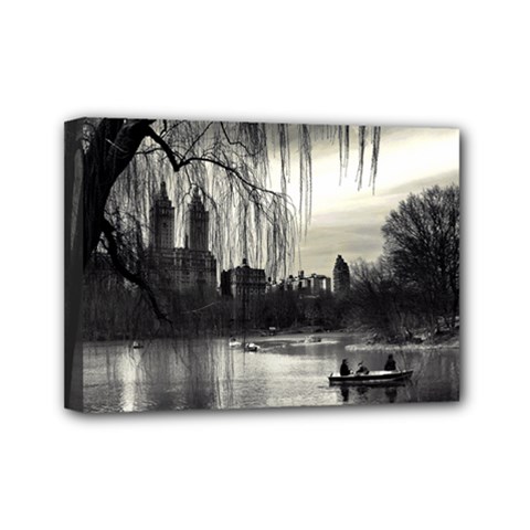 Central Park, New York 5  X 7  Framed Canvas Print