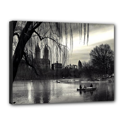Central Park, New York 12  X 16  Framed Canvas Print by artposters