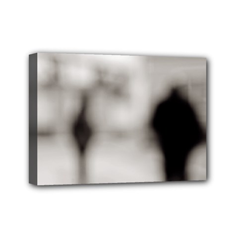 People Fading Away 5  X 7  Framed Canvas Print