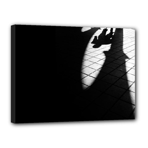 Shadows 12  X 16  Framed Canvas Print