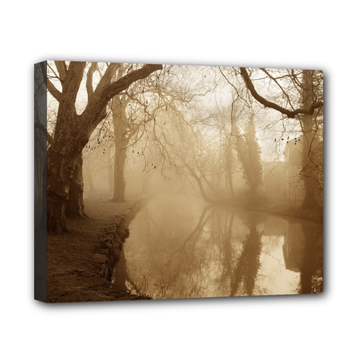 misty morning 8  x 10  Framed Canvas Print