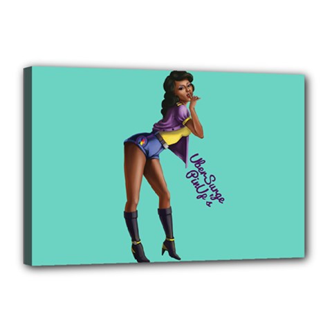 Pin Up 2 12  X 18  Framed Canvas Print by UberSurgePinUps