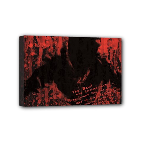 Tormented Devil 4  X 6  Framed Canvas Print by VaughnIndustries