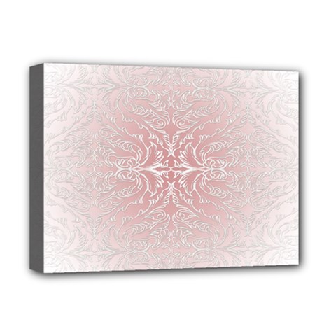 Elegant Damask Deluxe Canvas 16  X 12  (framed)  by ADIStyle