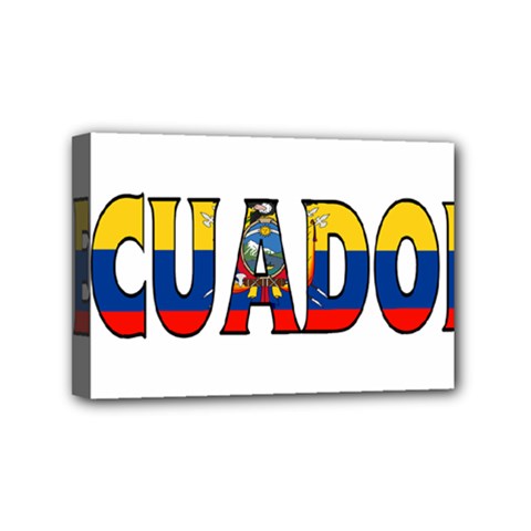 Ecuador Mini Canvas 6  X 4  (framed) by worldbanners