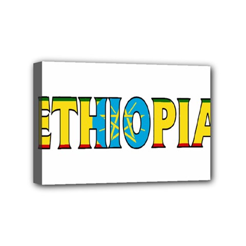 Ethiopa Mini Canvas 6  X 4  (framed) by worldbanners