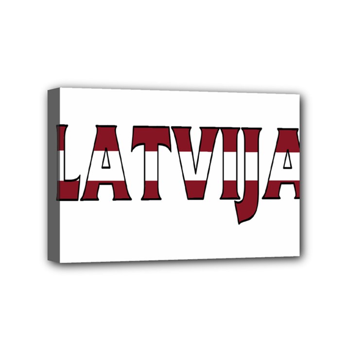 Latvia Mini Canvas 6  x 4  (Framed)