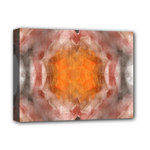 Seamless Background Fractal Deluxe Canvas 16  X 12  (framed)  by hlehnerer