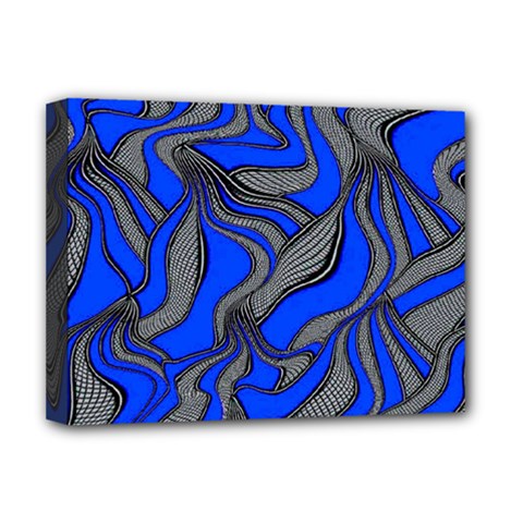 Foolish Movements Blue Deluxe Canvas 16  X 12  (framed)  by ImpressiveMoments