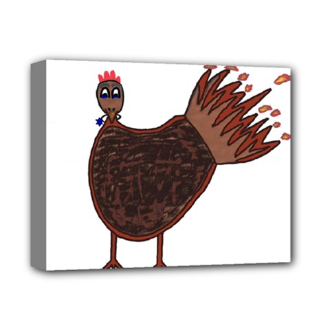 Turkey Deluxe Canvas 14  X 11  (framed) by Thanksgivukkah