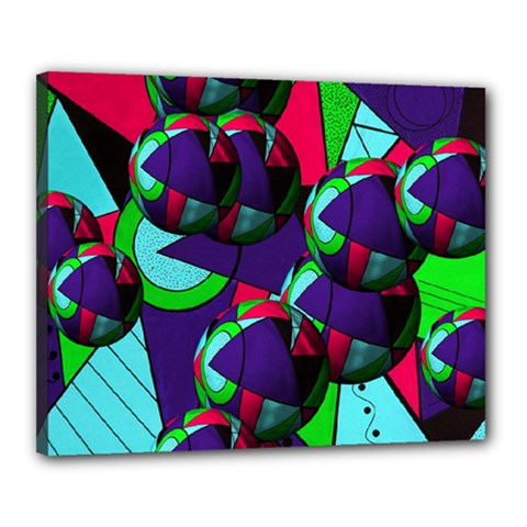 Balls Canvas 20  X 16  (framed) by Siebenhuehner