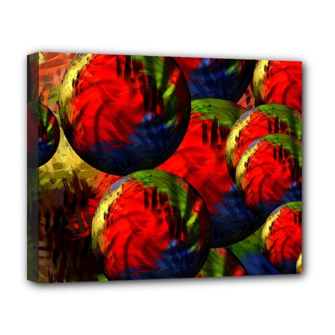 Balls Deluxe Canvas 20  x 16  (Framed)