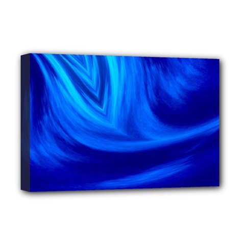 Wave Deluxe Canvas 18  X 12  (framed) by Siebenhuehner