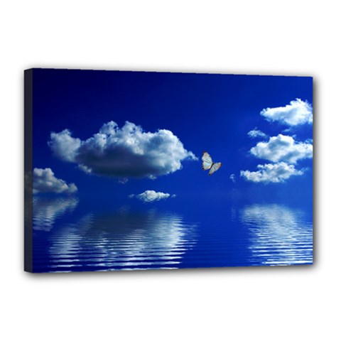 Sky Canvas 18  X 12  (framed) by Siebenhuehner